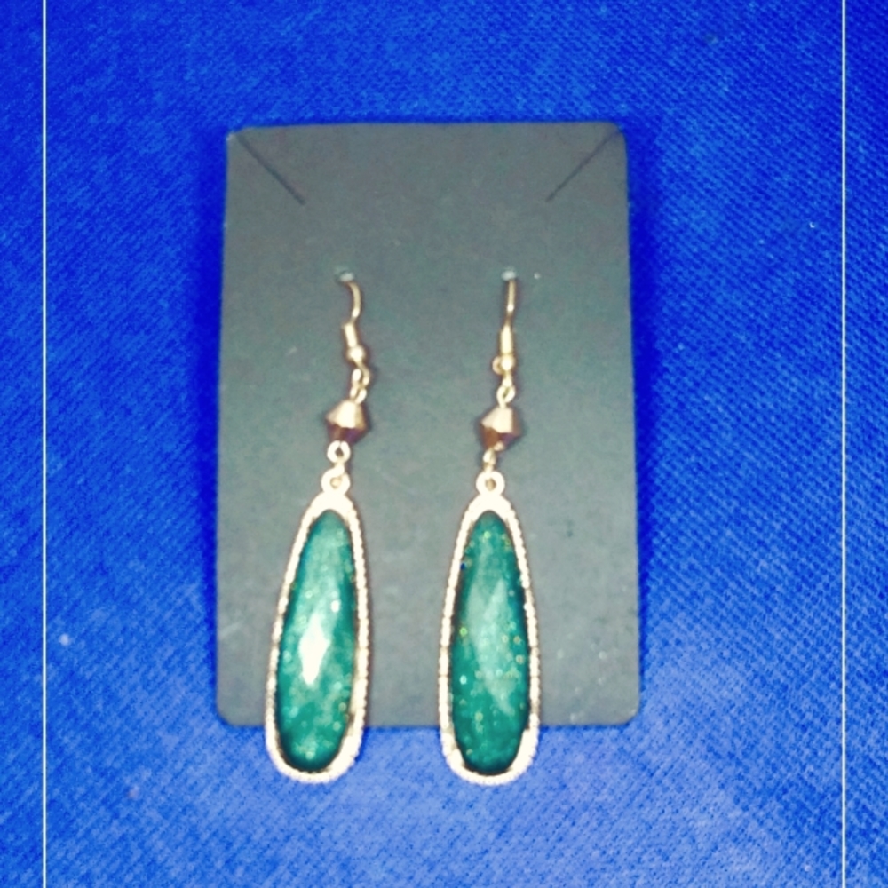Green and Gold Dangles